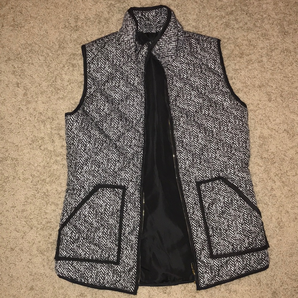 Herringbone Puffy Vest Size S